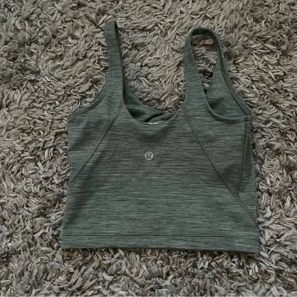 Lululemon align tank heathered tidewater teal size 0